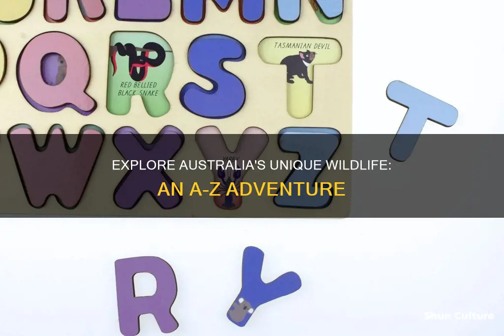 a-z australian animals book