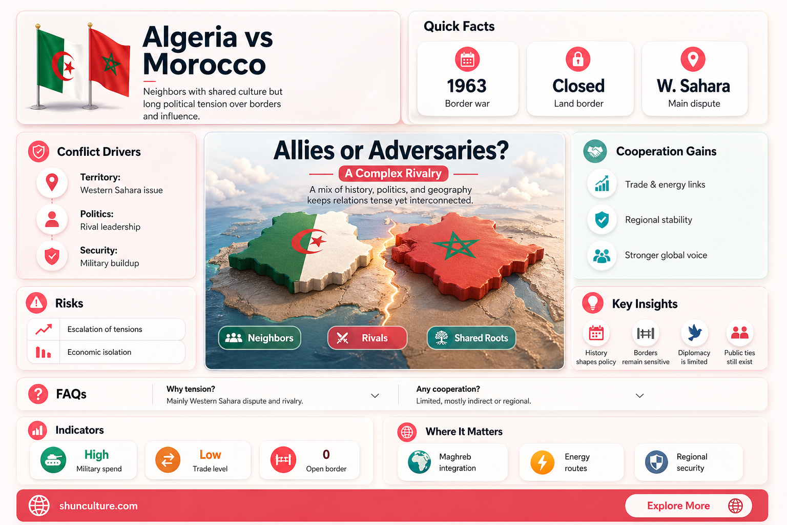 are algeria and morocco friends