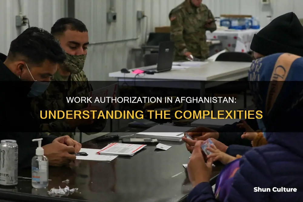 am I authorized to work in afghanistan