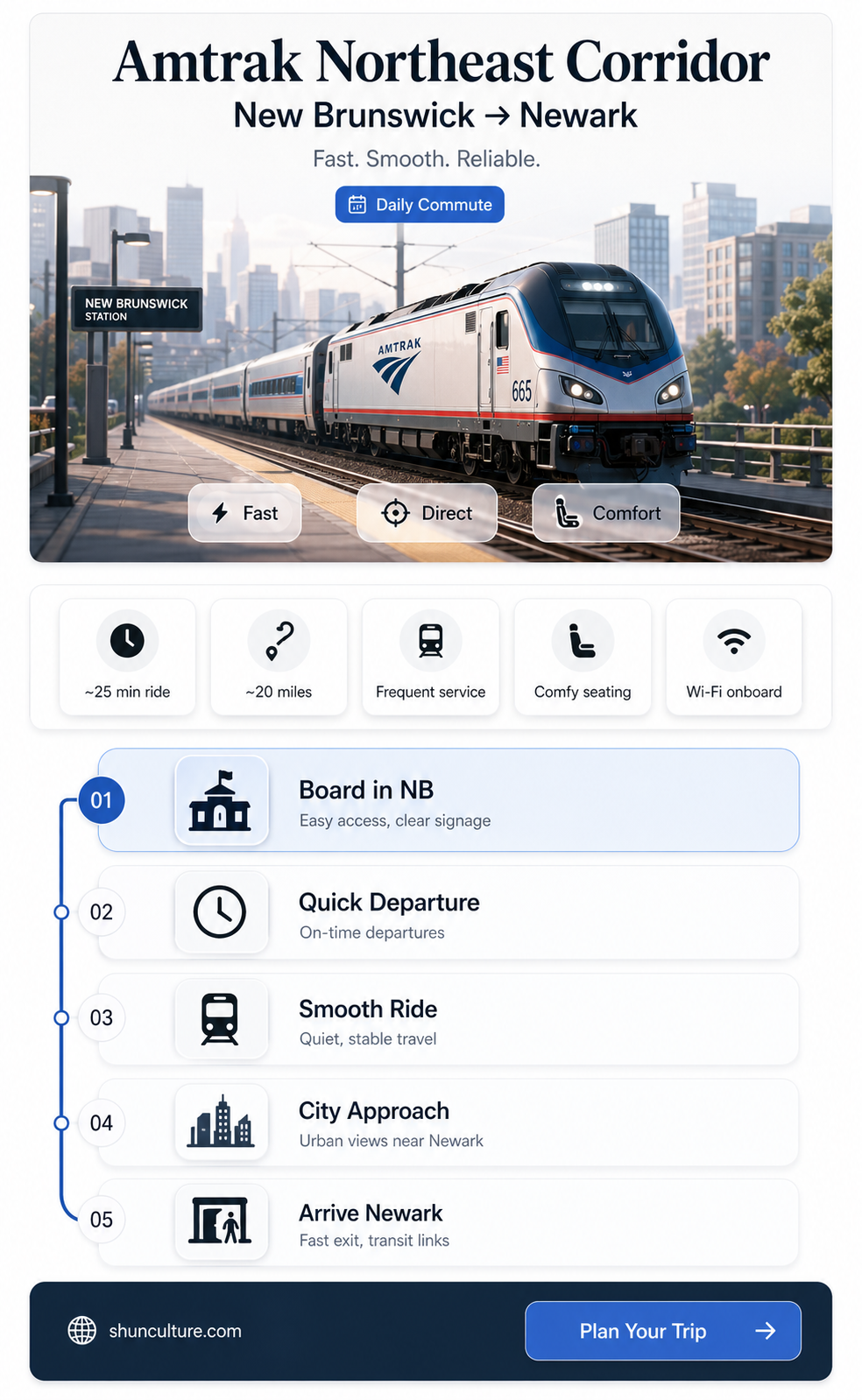 am track train schedule new brunswick to newark