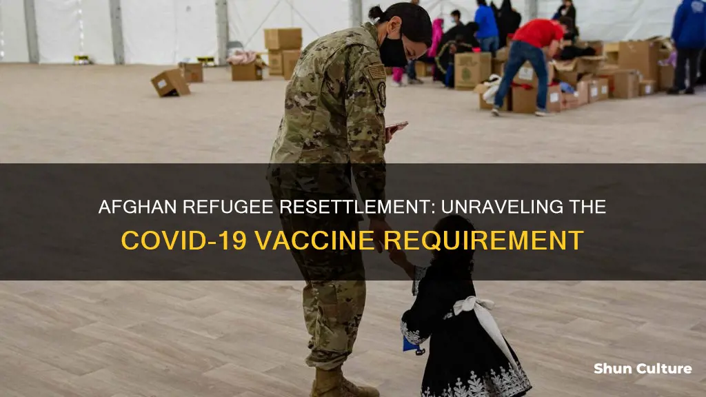 are afghanistan refugees required to get covid vaccine