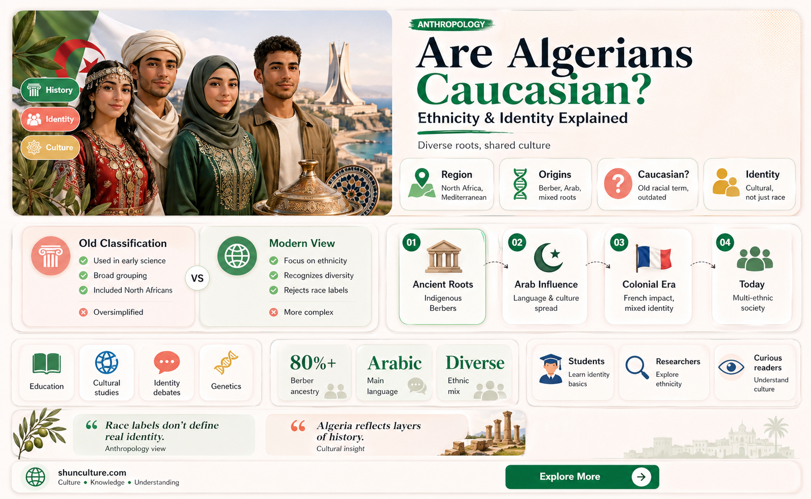 are algerian caucasian