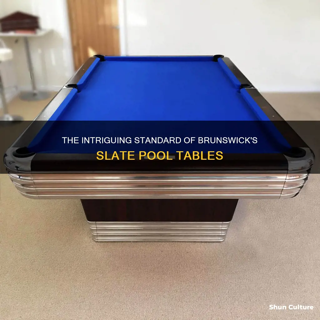 are all brunswick pool tables 3 piece slate