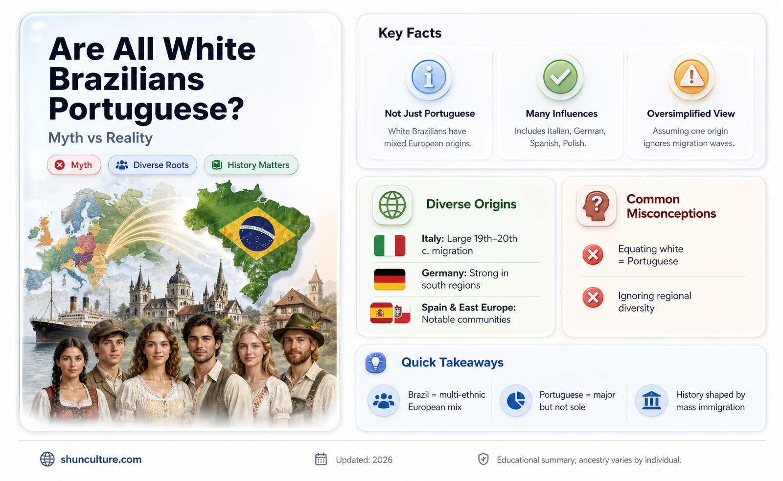 are all white people in brazil portuguese descent