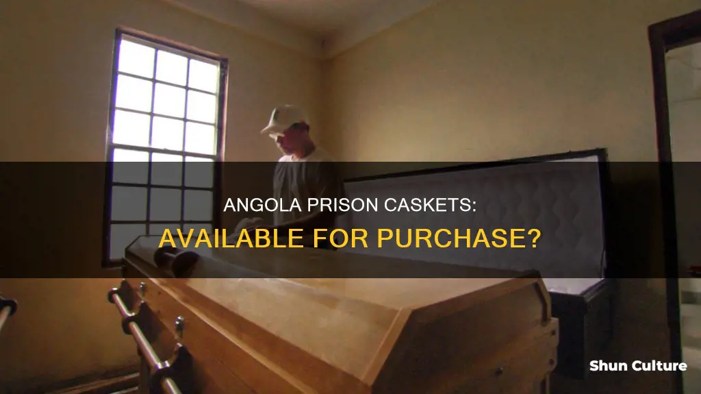 are angola prison caskets available for sale