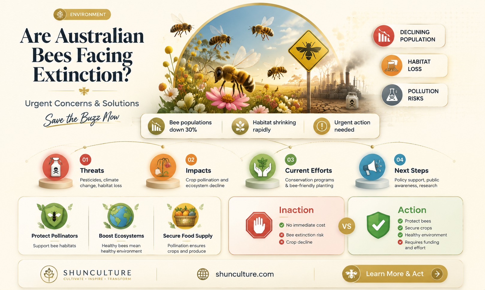 are bees going extinct in australia