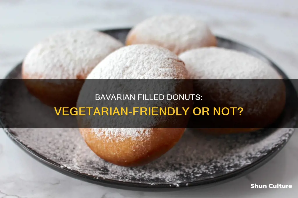 are bavarian filled donuts vegetarian