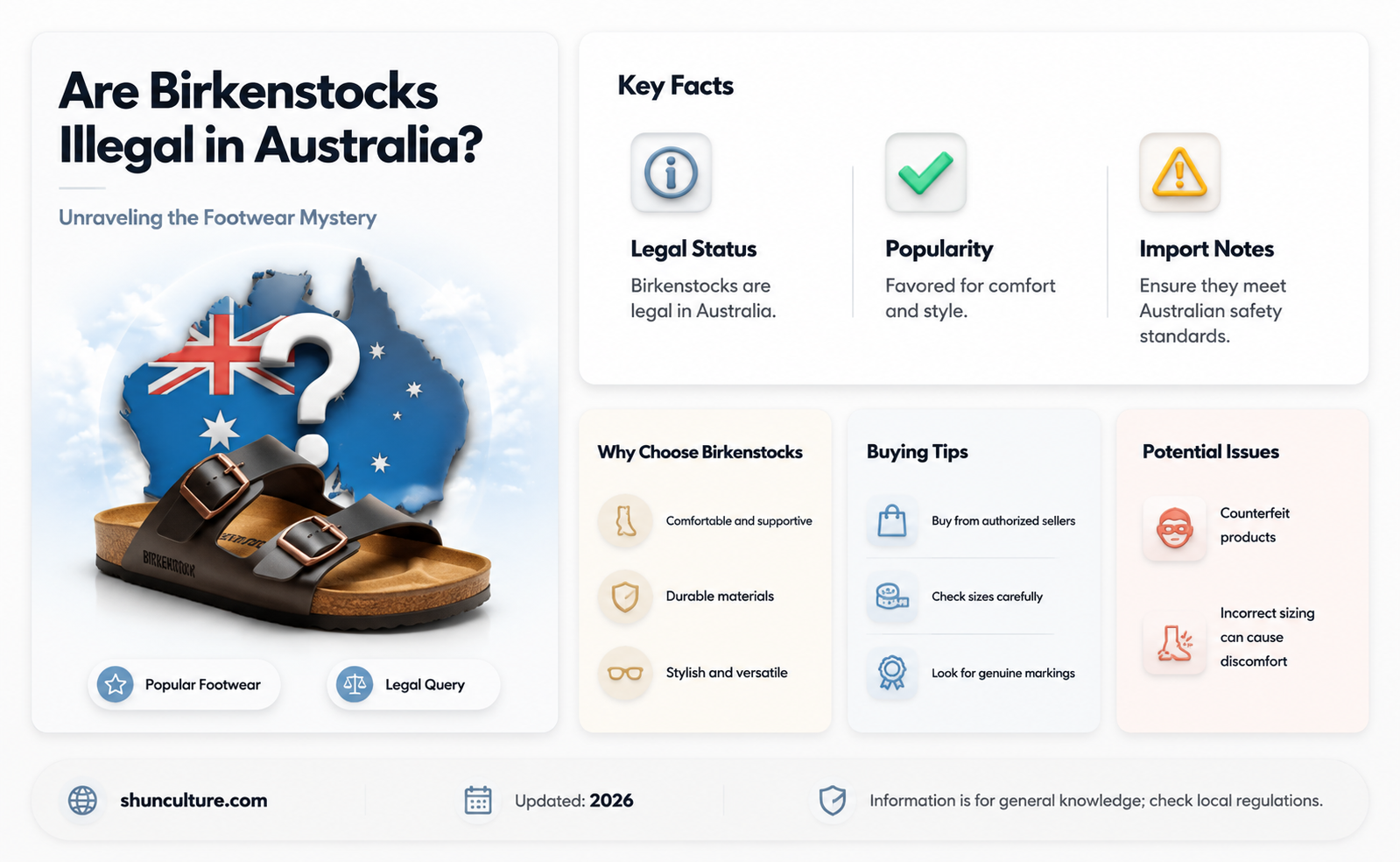are birkenstocks illegal in australia