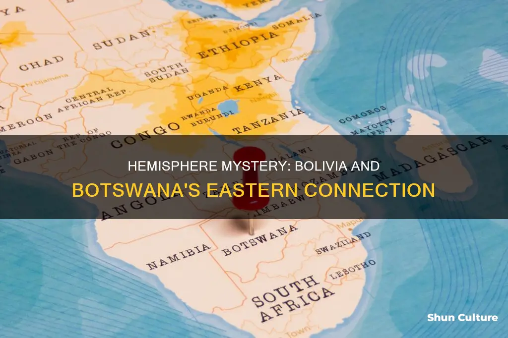 are bolivia and botswana both in the eastern hemisphere