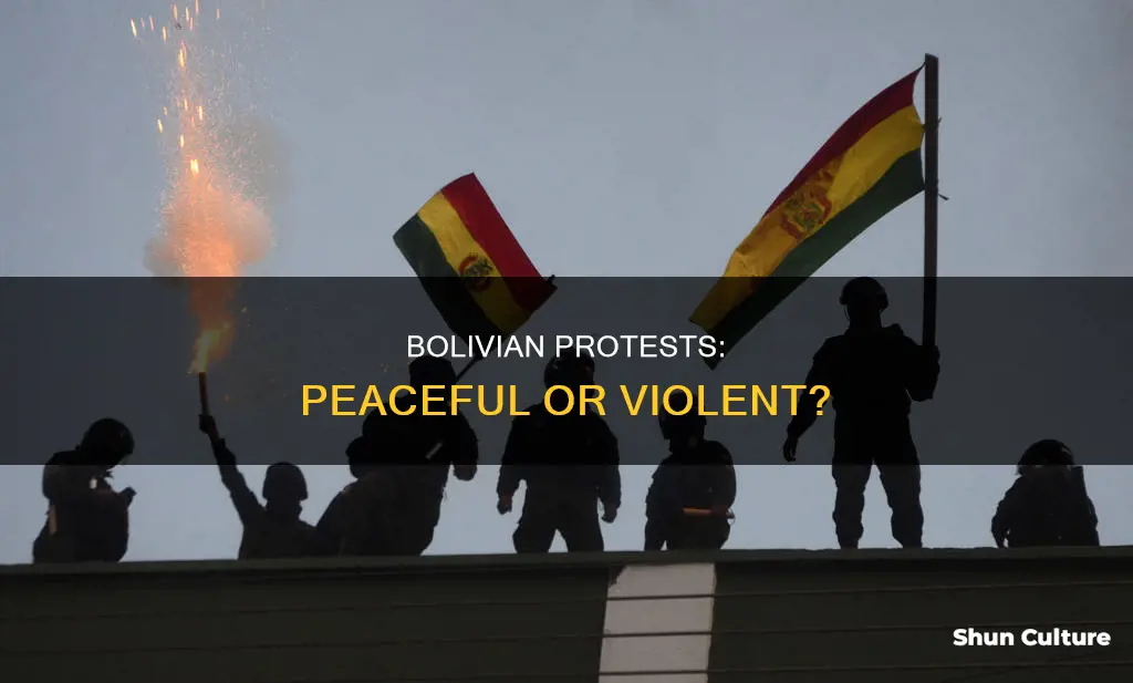 are bolivian protests peaceful