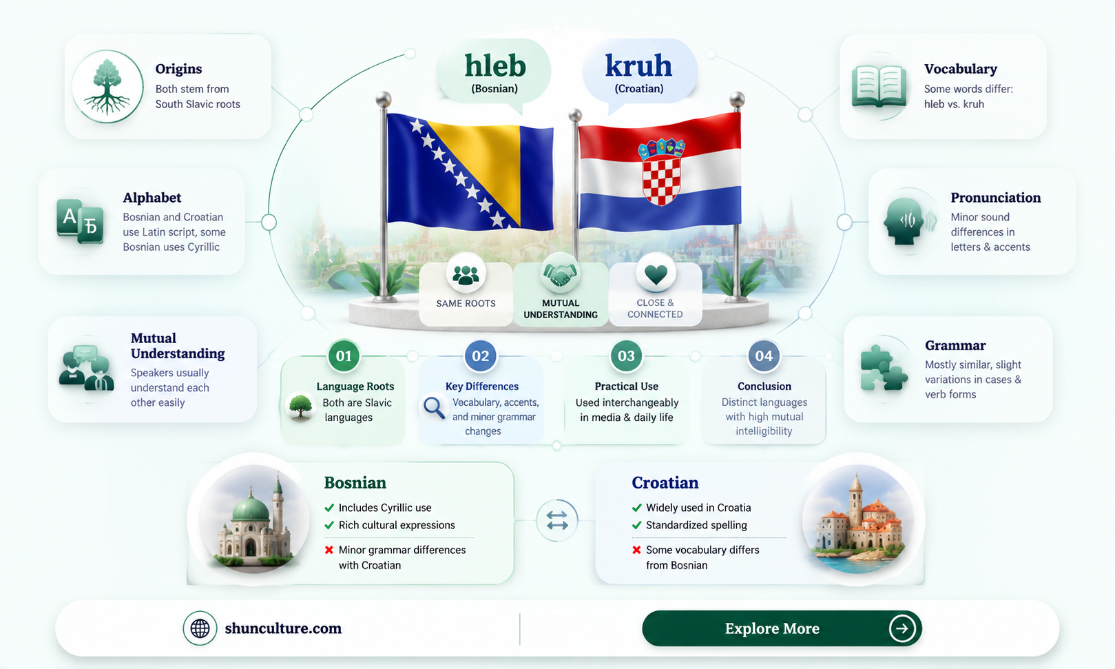 are bosnian and croatian the same