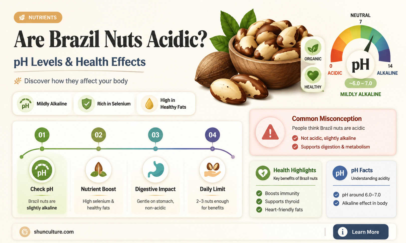are brazil nuts acidic