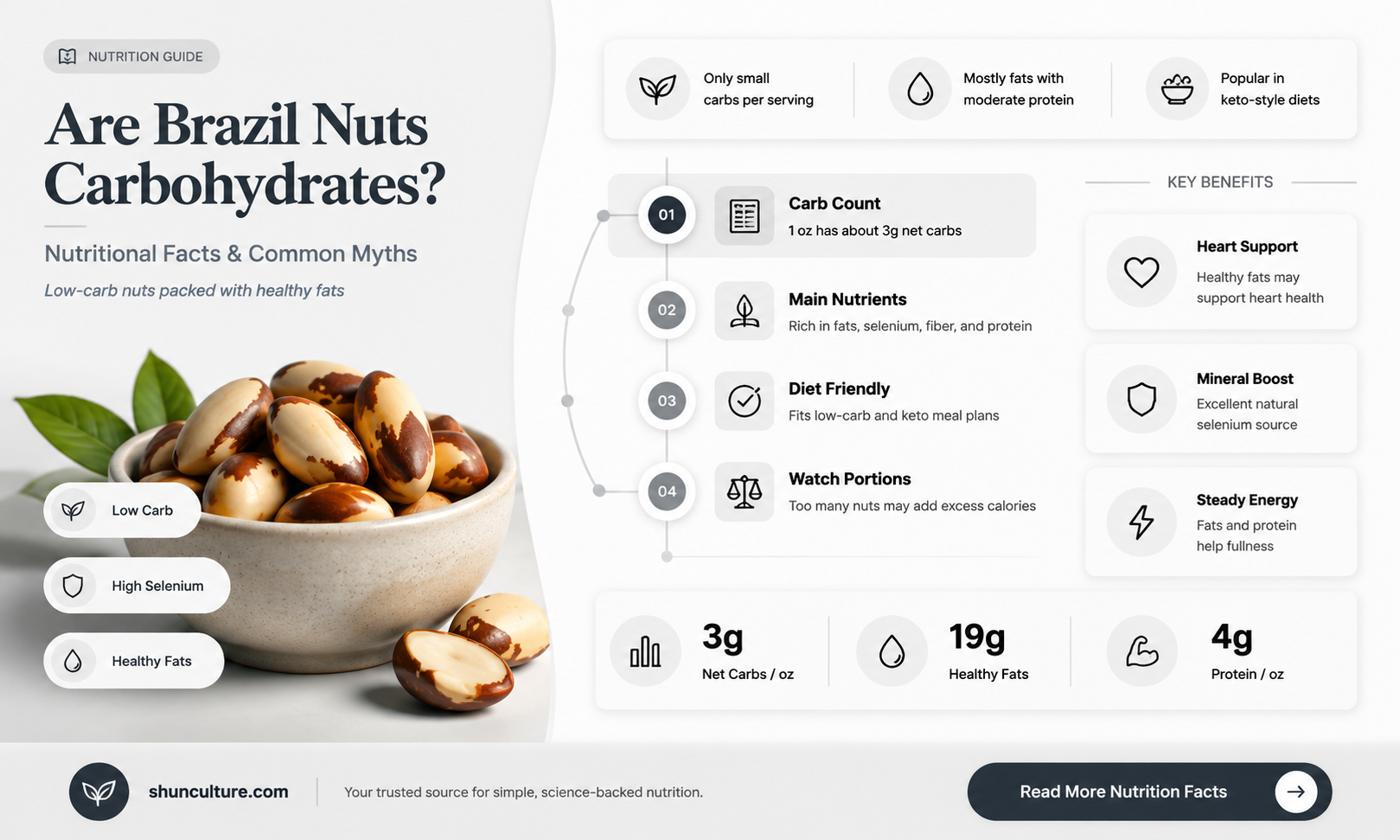 are brazil nuts carbohydrates