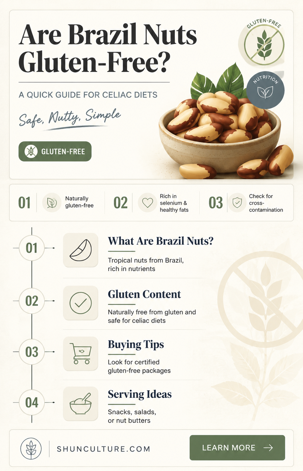 are brazil nuts gluten free