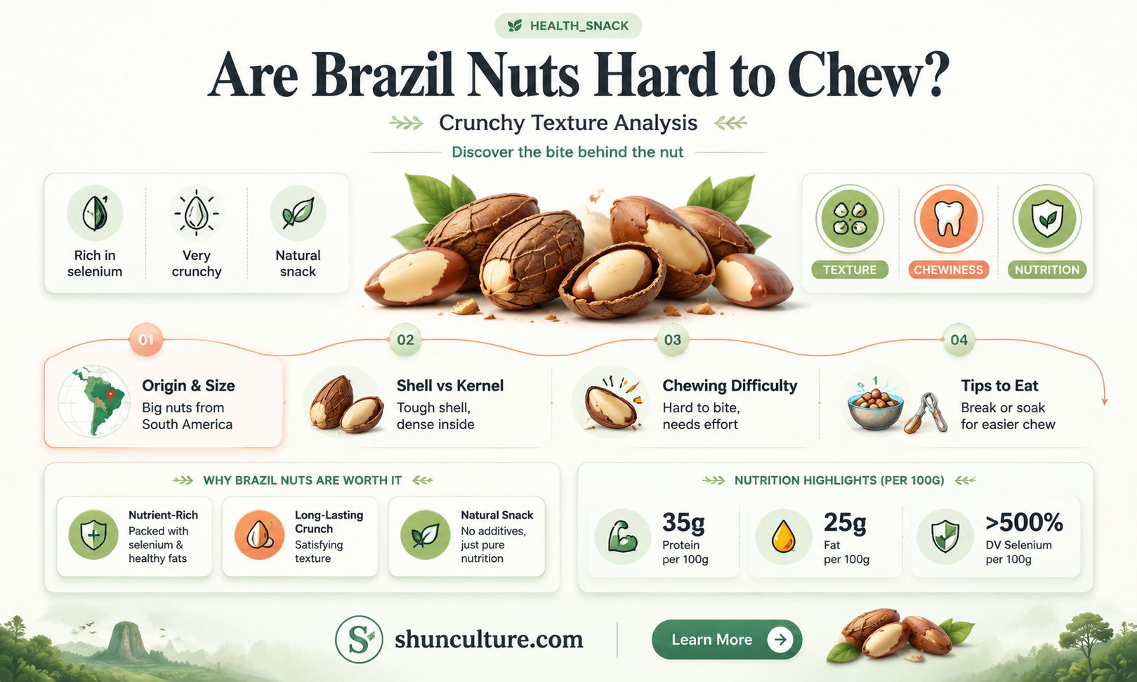 are brazil nuts hard to chew