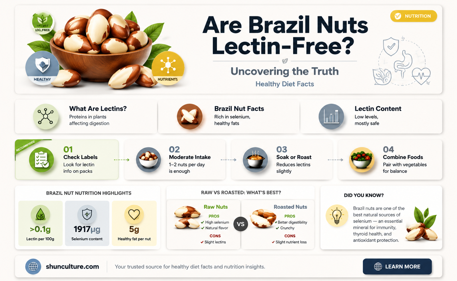 are brazil nuts lectin free
