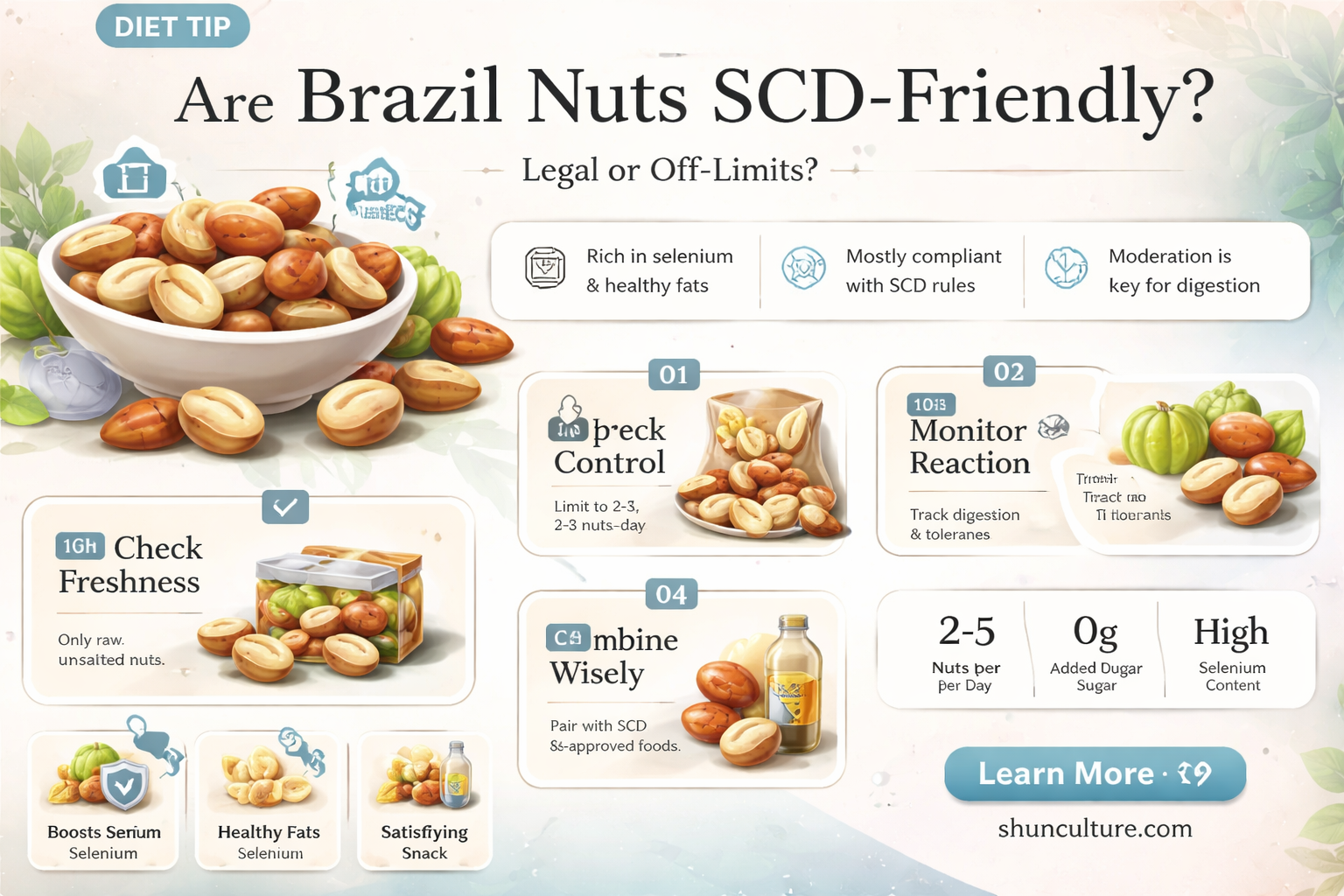 are brazil nuts legal on the scd diet