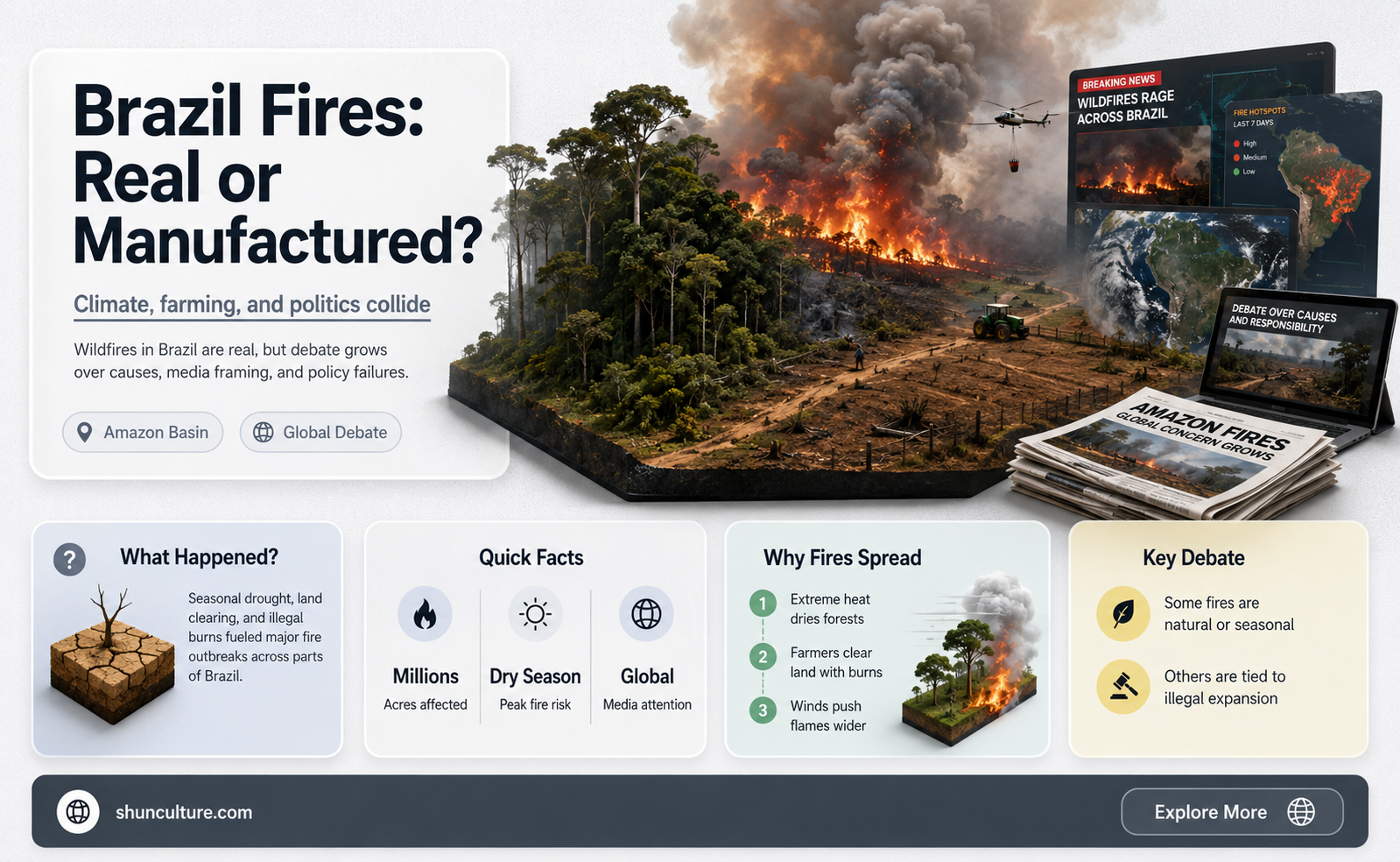 are fires in brazil fake