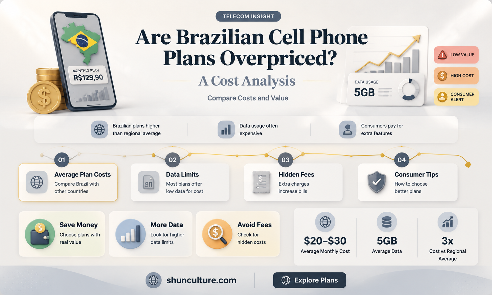 are cell phone companies in brazil expensive