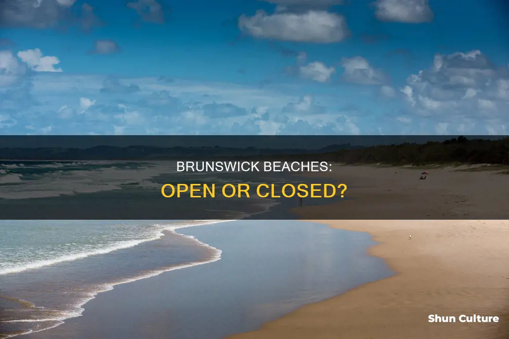 are brunswick beaches open