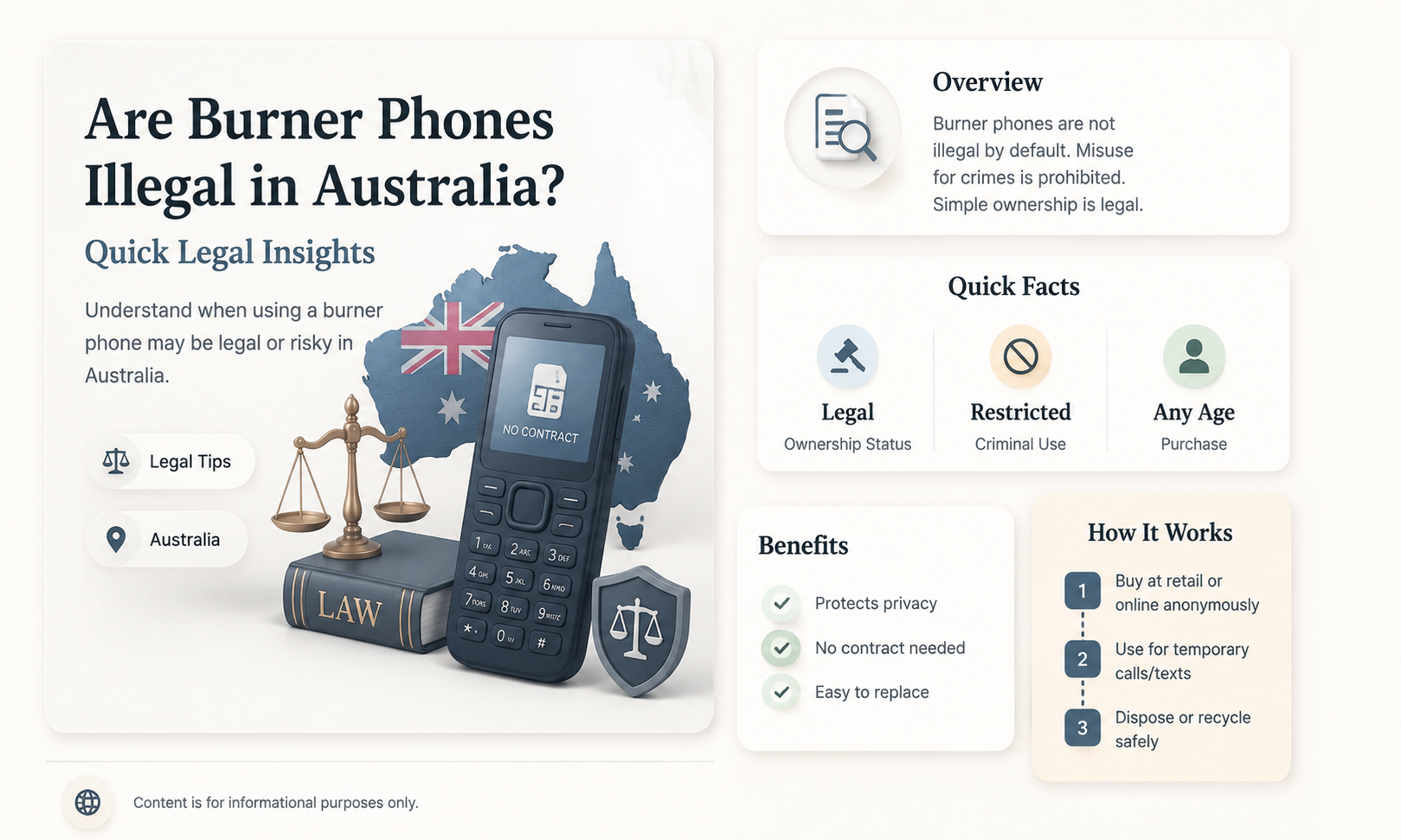 are burner phones illegal in australia