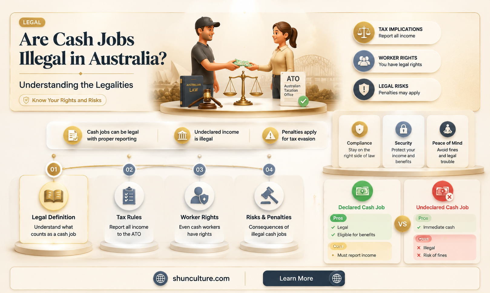 are cash jobs illegal in australia