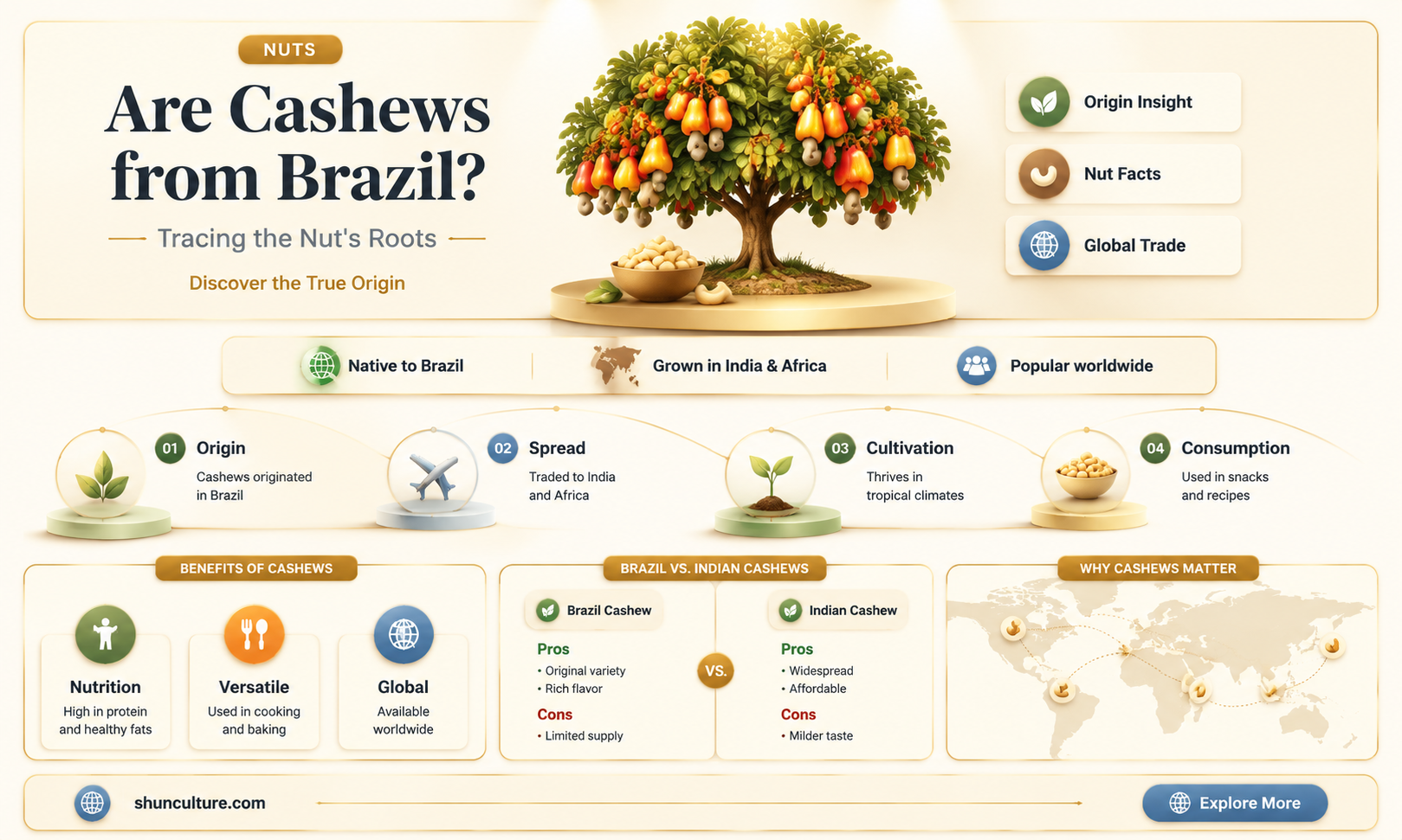 are chashews from brazil