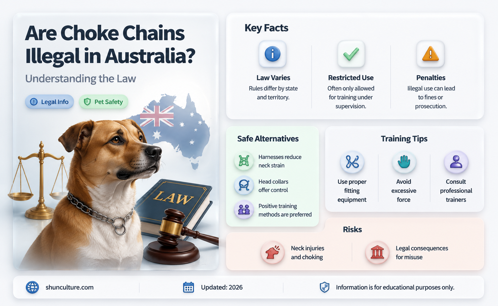 are choke chains illegal in australia