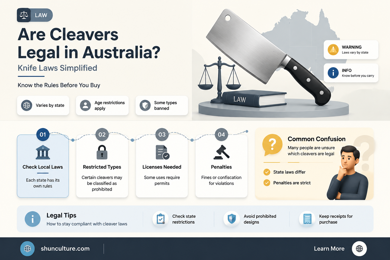are cleavers illegal in australia