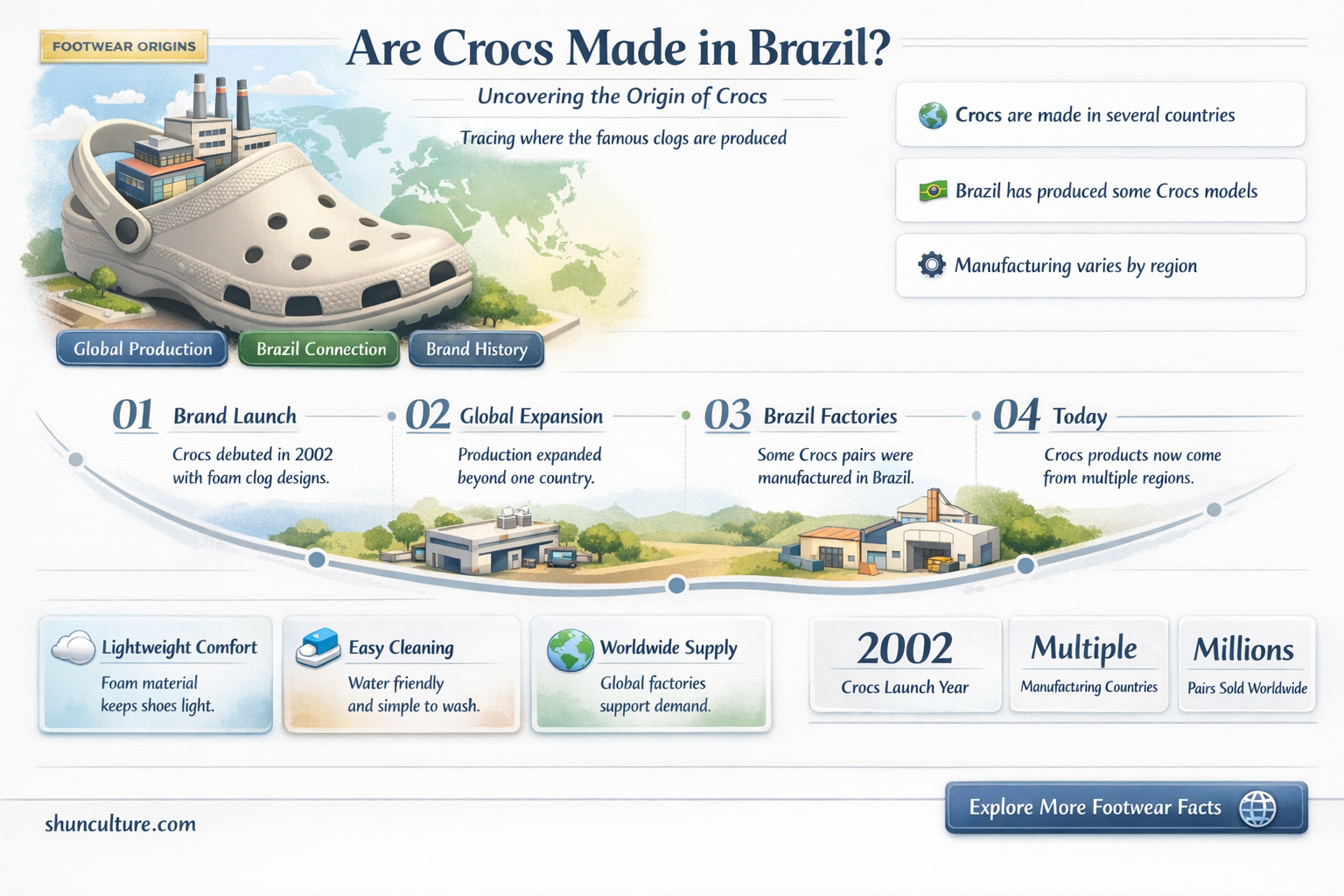 are crocs made in brazil
