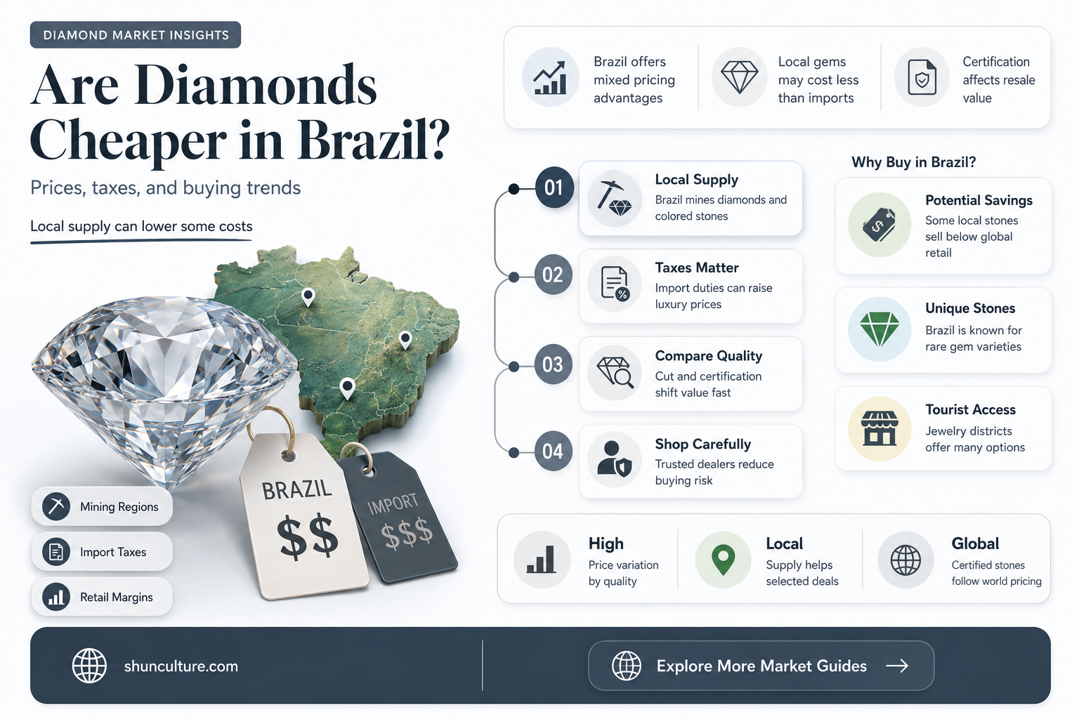 are diamonds cheaper in brazil