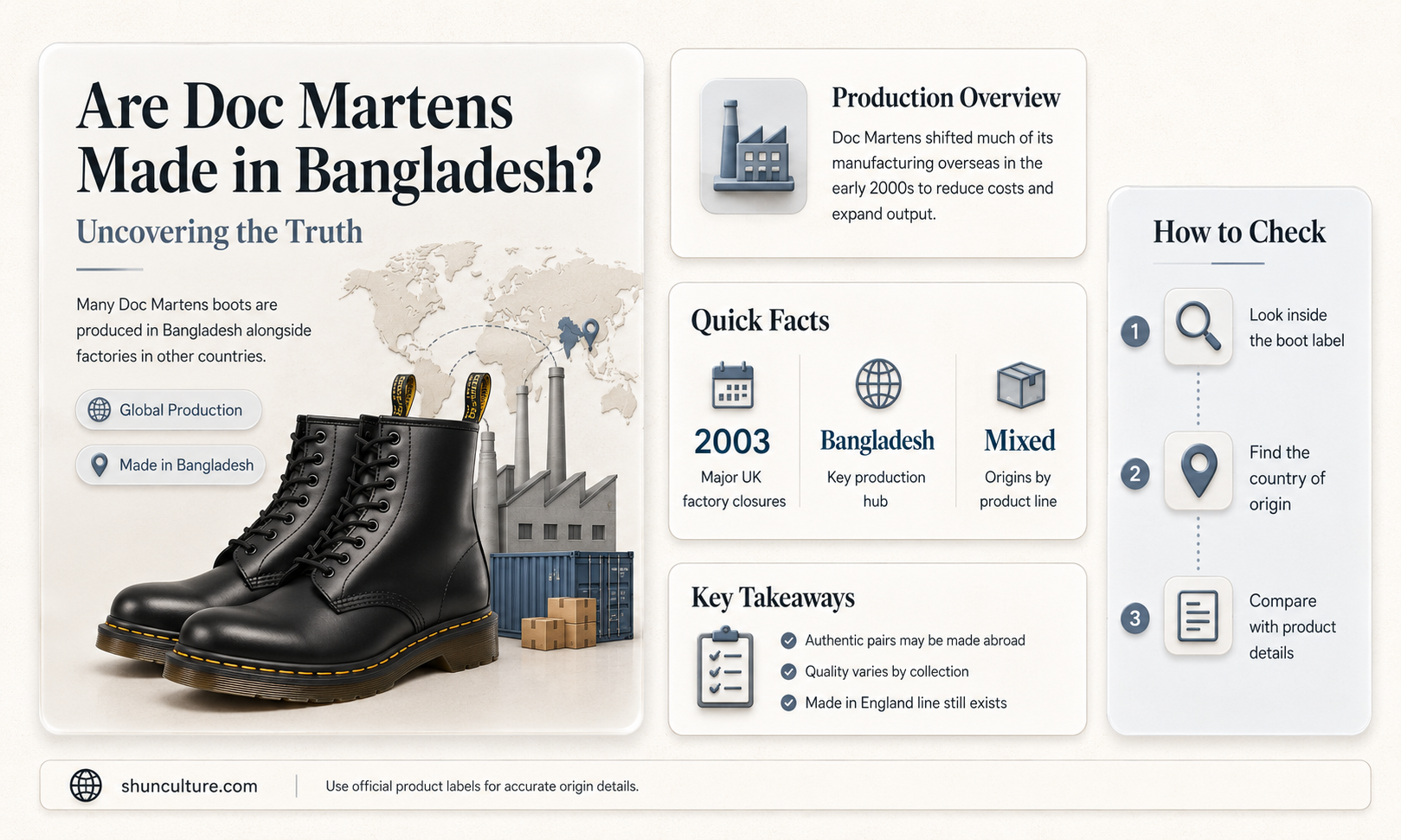 are doc martens made in bangladesh