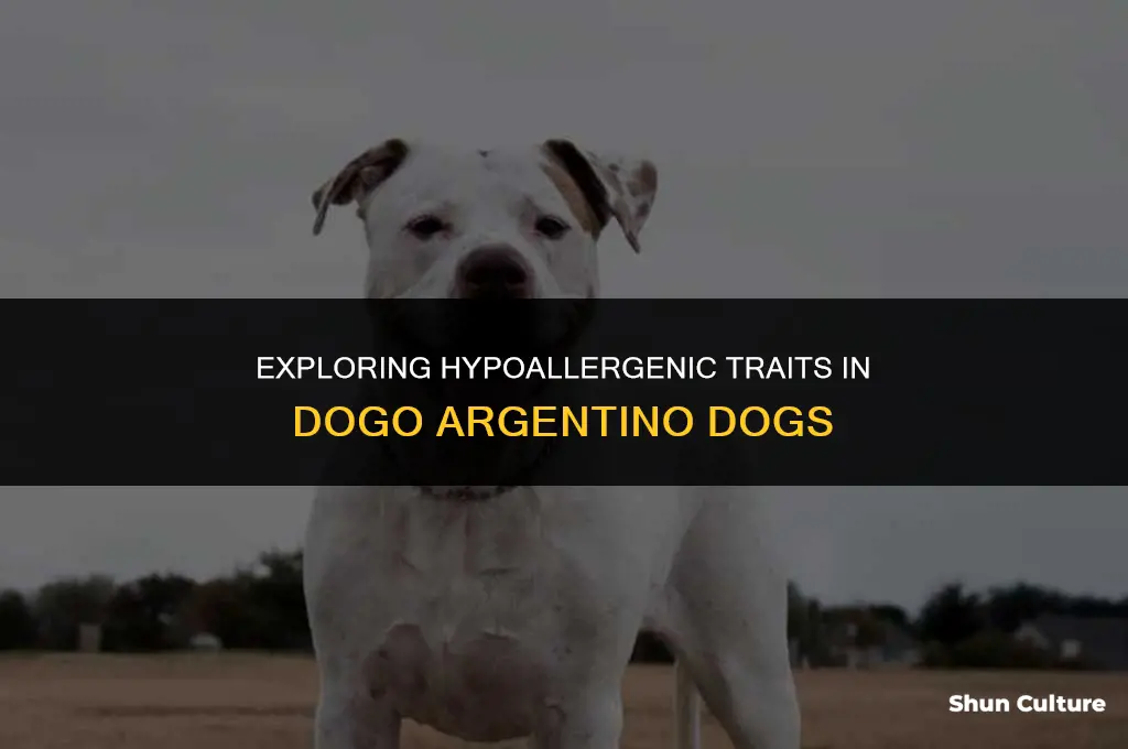 are dogo argentino dogs hypoallergenic