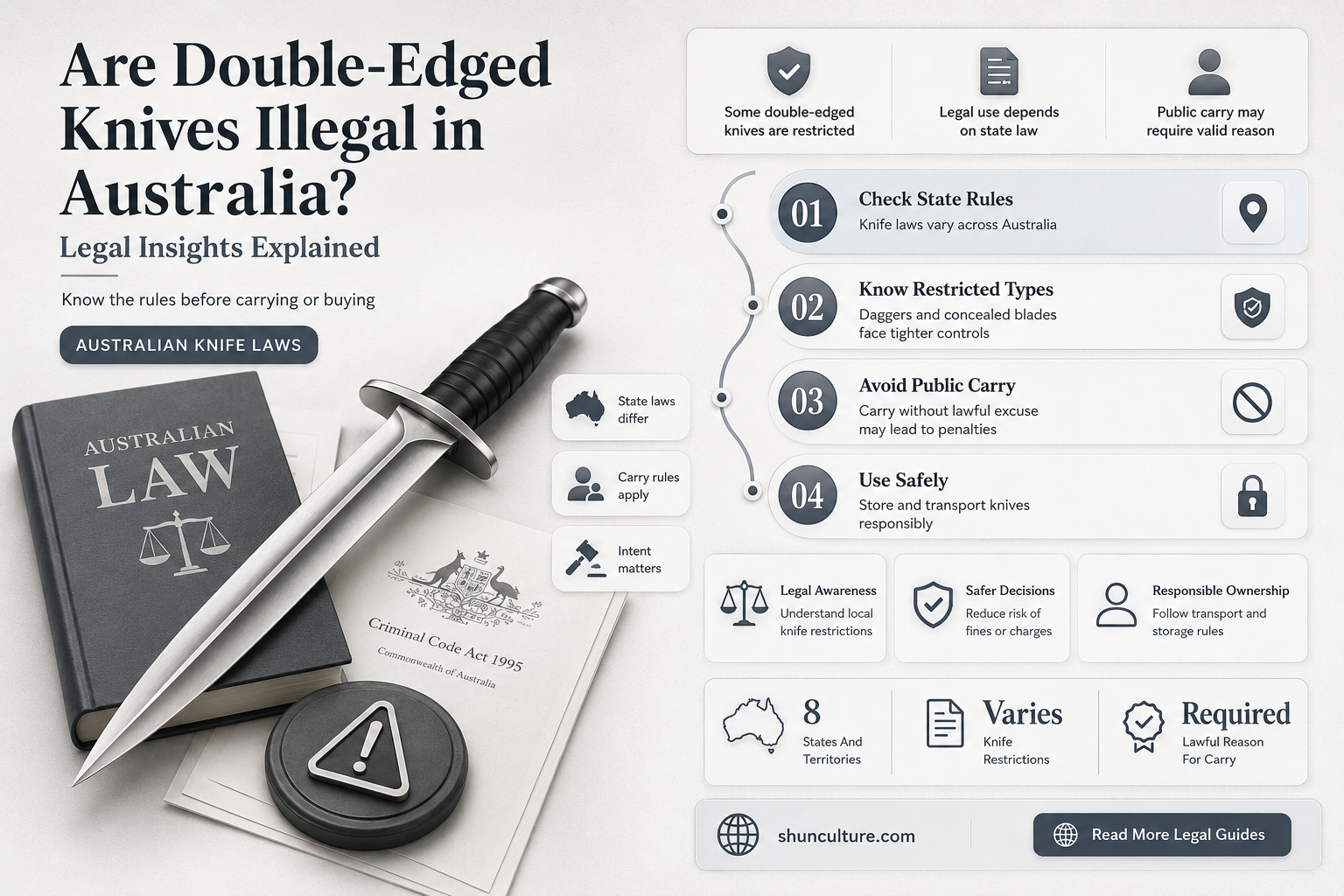 are double edged knives illegal in australia