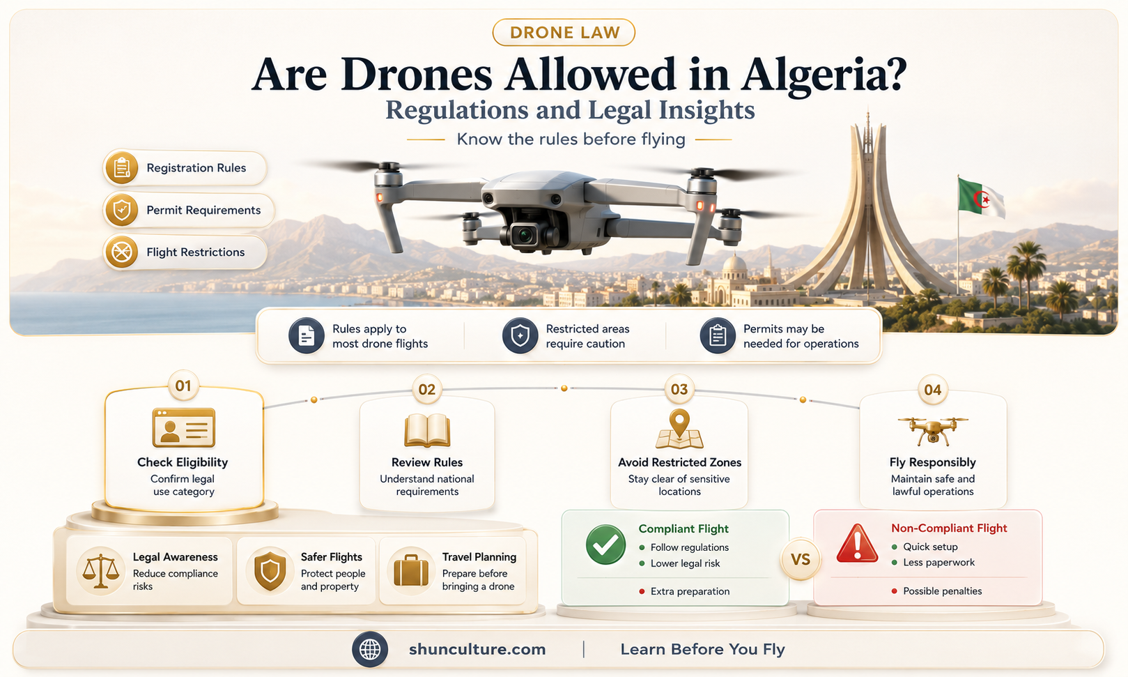 are drones allowed in algeria