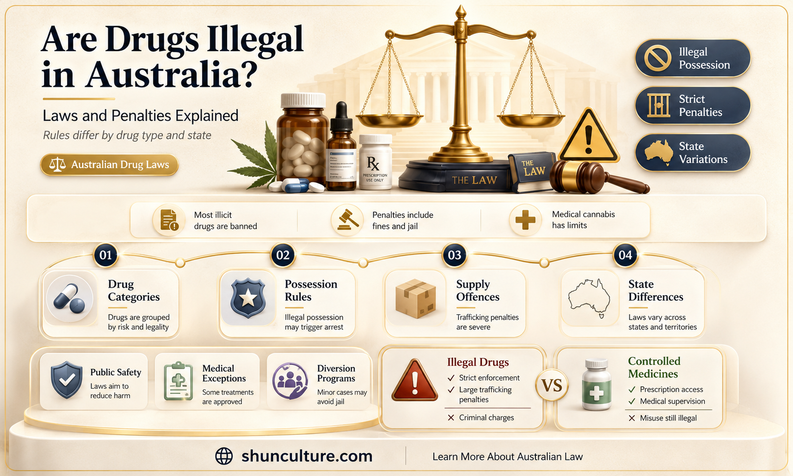 are drugs illegal in australia