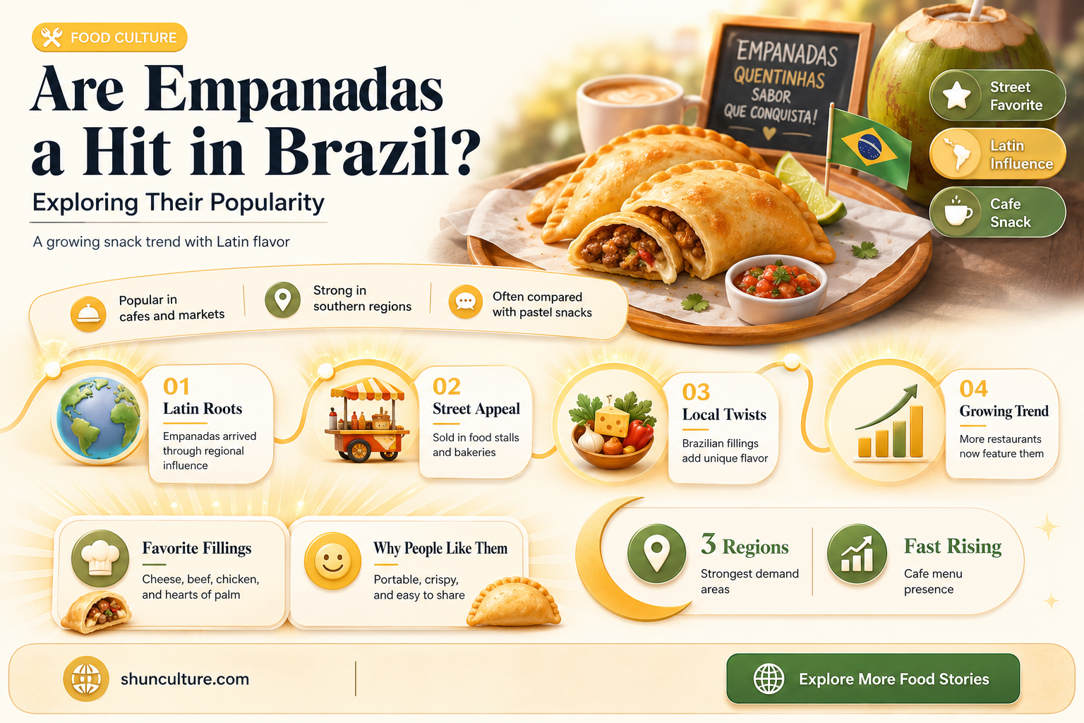 are empanadas popular in brazil