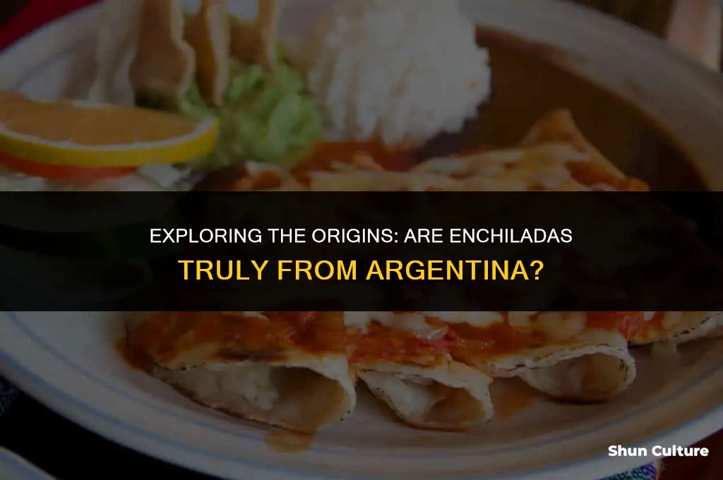 are enchiladas from argentina