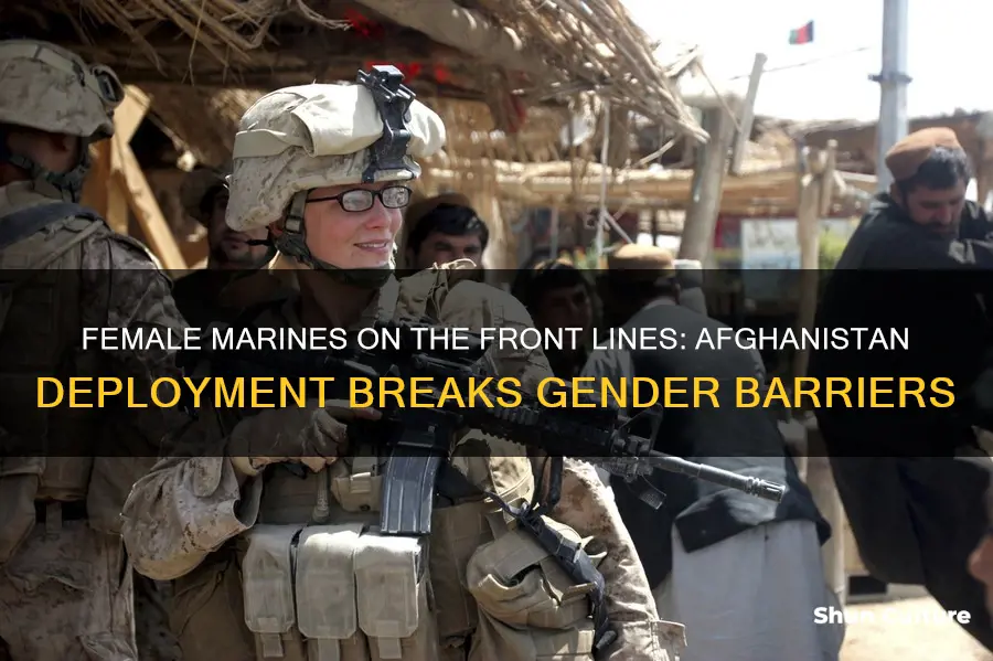 are female marines deployed in afghanistan