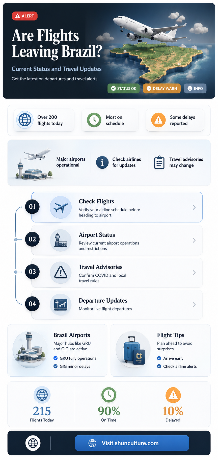 are flights leaving brazil