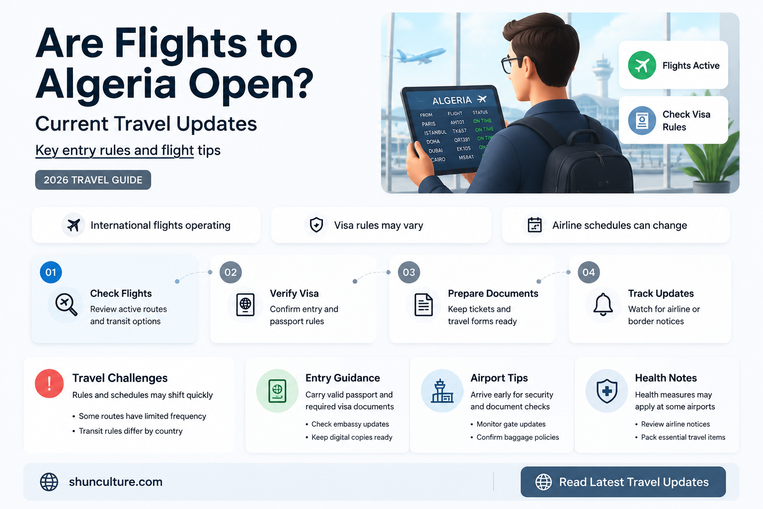 are flights to algeria open