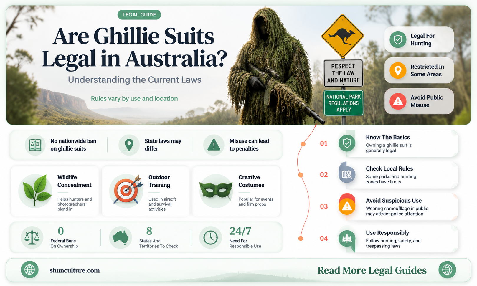 are ghillie suits illegal in australia