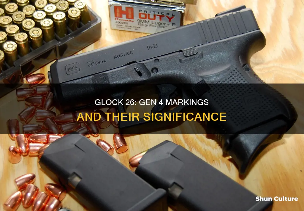 are glock 26 austria gen 4 marked gen4