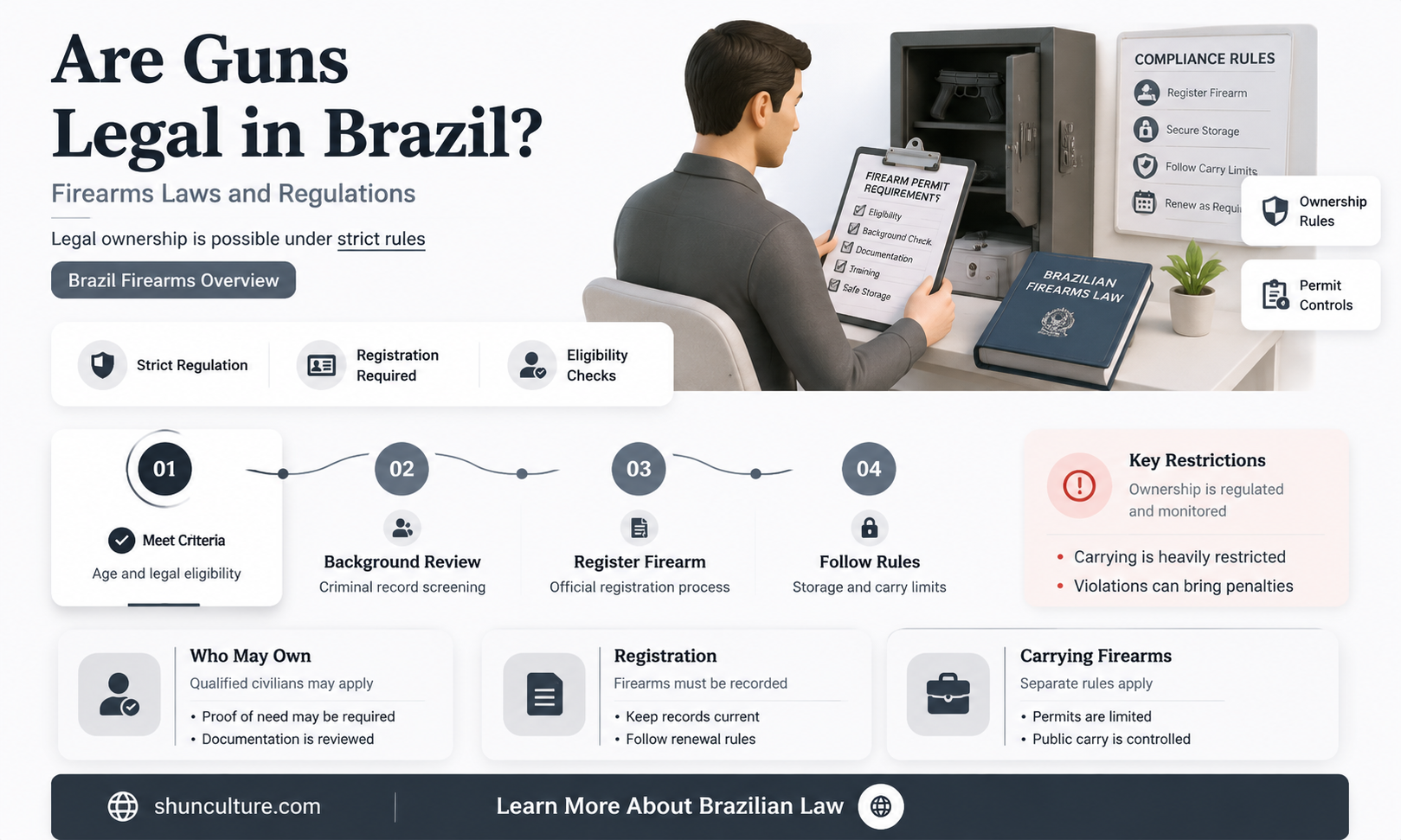 are guns legal in brazil