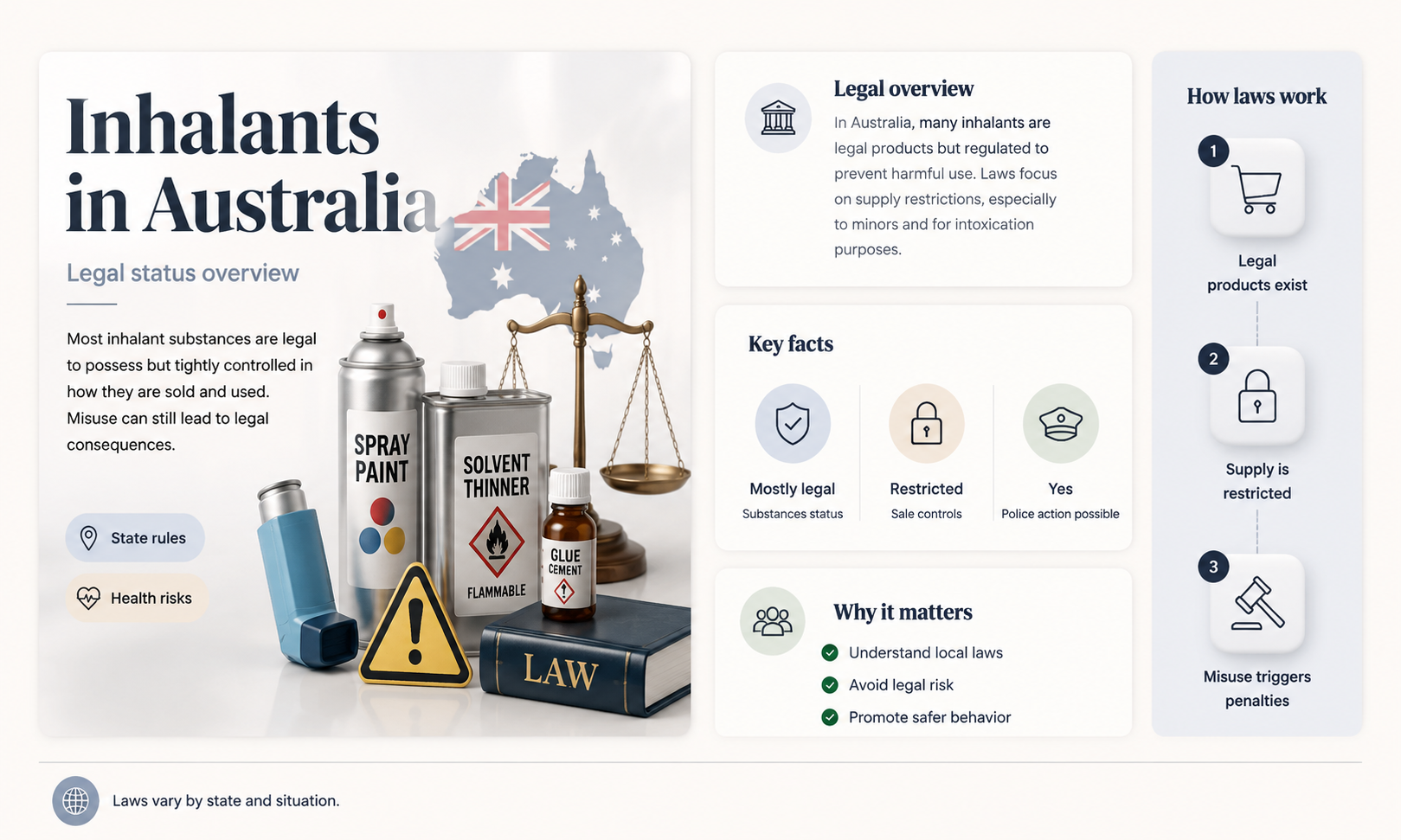 are inhalants illegal in australia