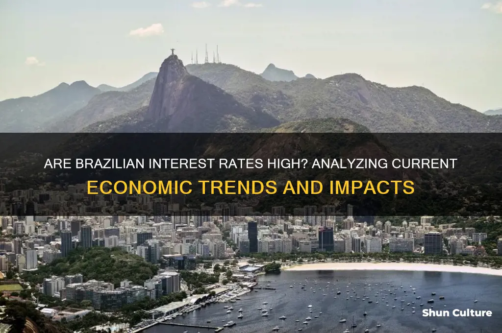 are interest rates high in brazil
