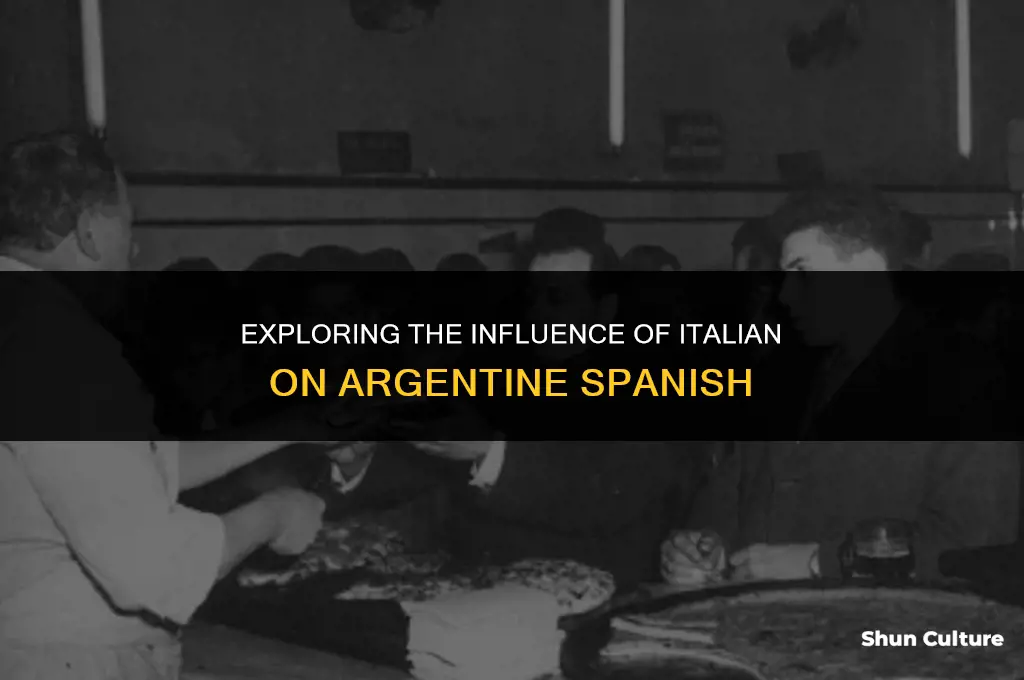 are italian words used in argentina