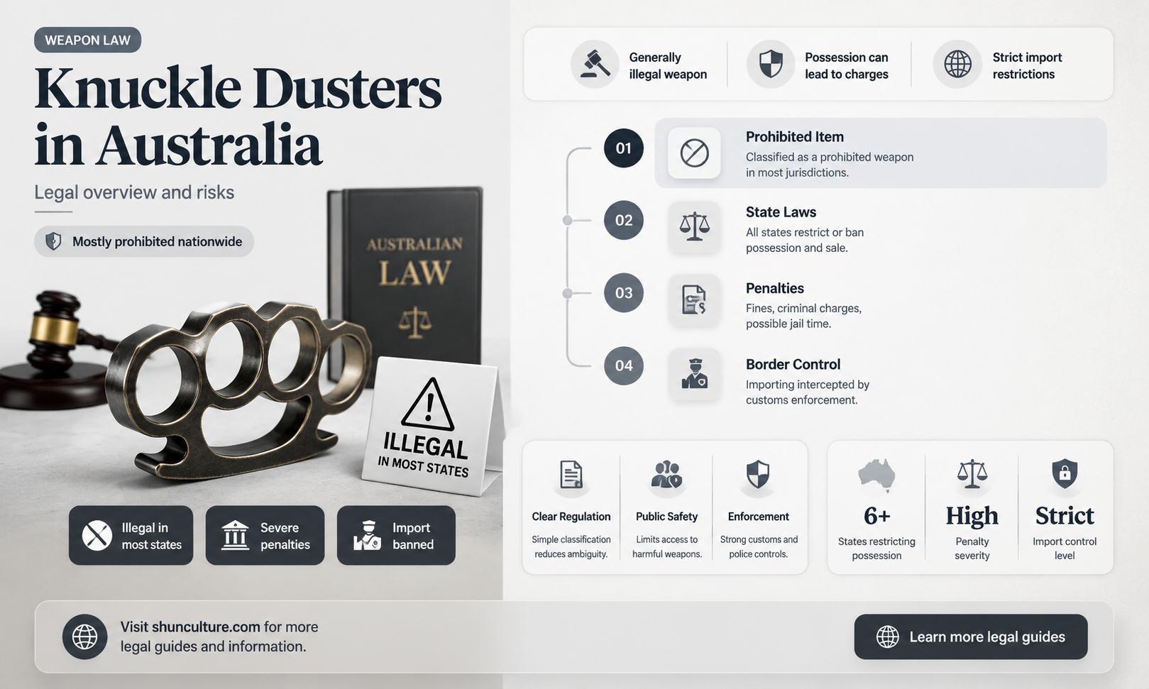 are knuckle dusters illegal in australia