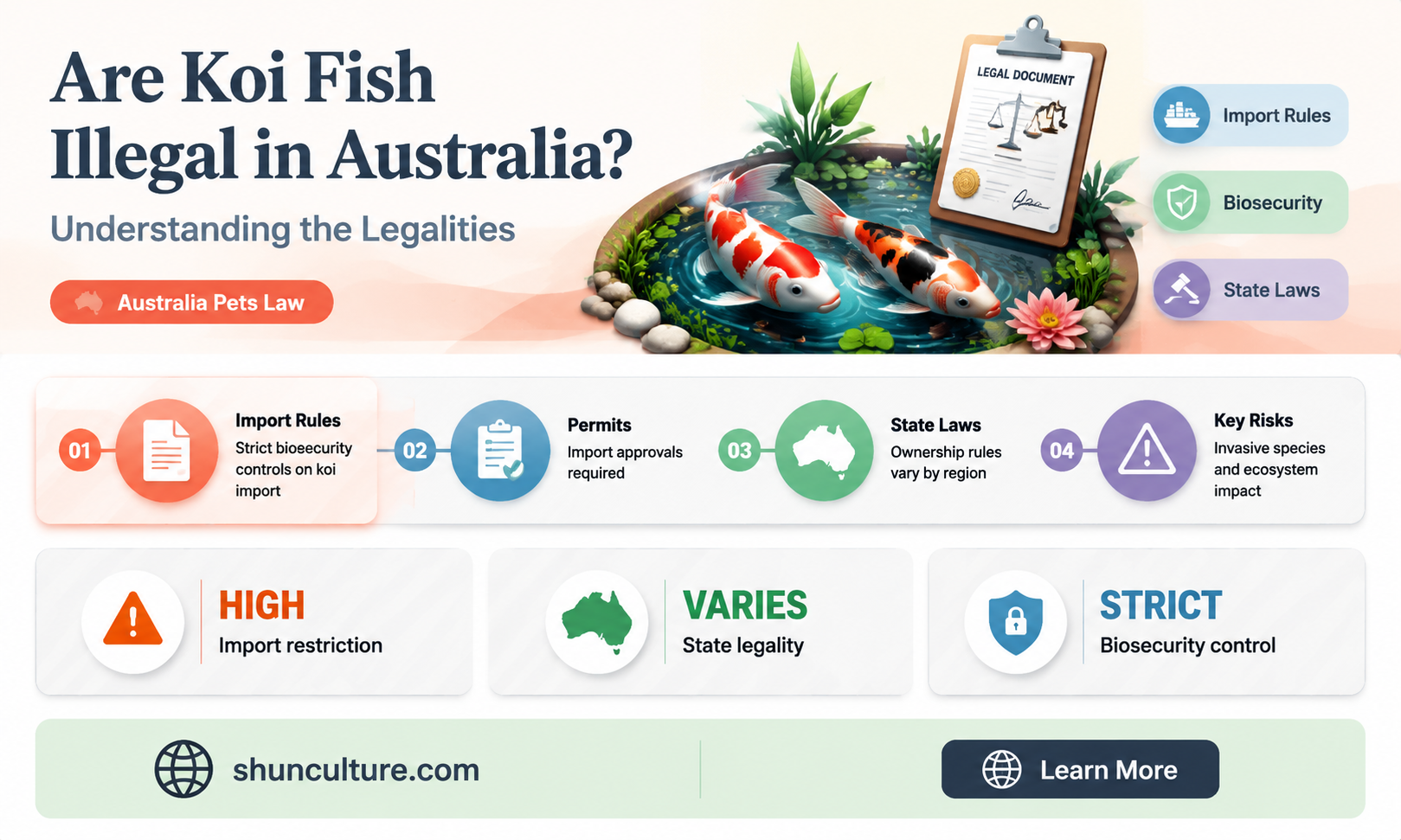 are koi fish illegal in australia