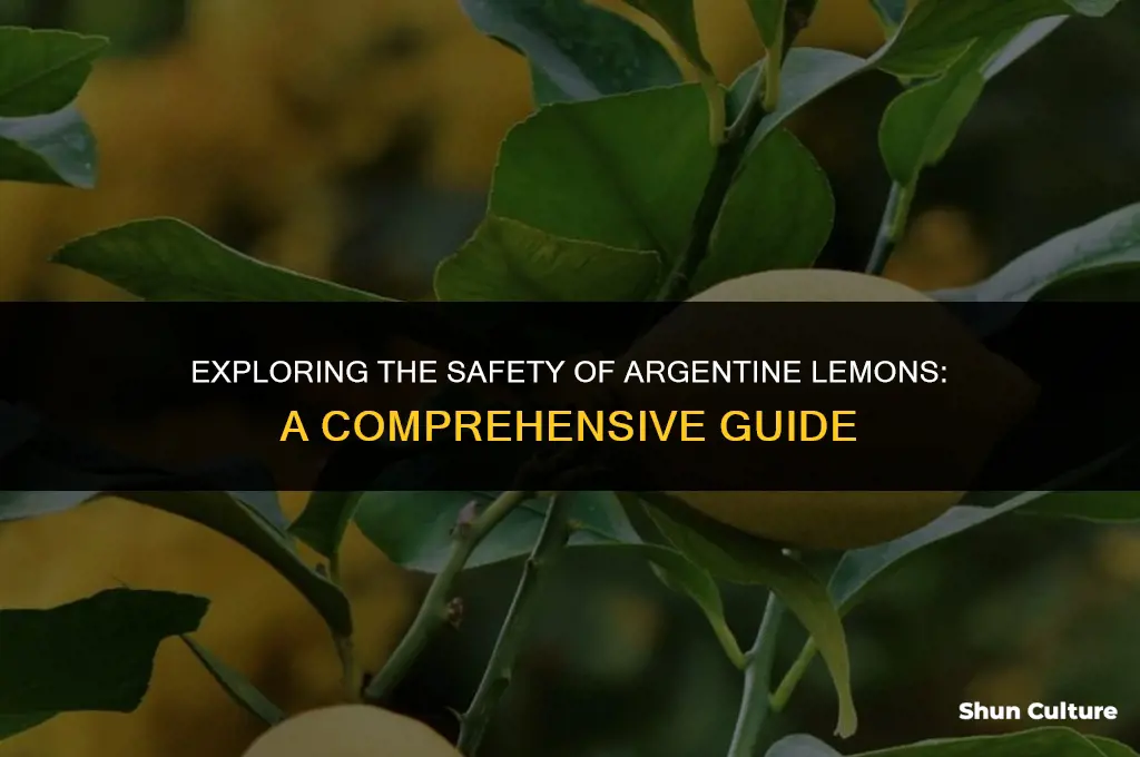are lemons from argentina safe
